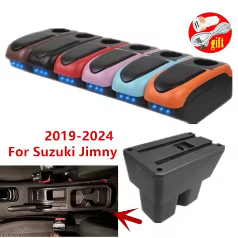For Suzuki Jimny Armrest box For Suzuki Jimny JB74 Car Armrest 2018-2024 Storage Box Retrofit Interi