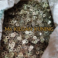 Ring PLATE M6 KILOAN RING PLATE M6 YELLOW (10 key bolts) contains approximately 1300 pcs