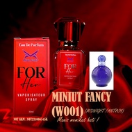 PERFUME MINIUT FANCY (W001) BY MULPERF (30ML) FOR WOMEN MINYAK WANGI WANITA