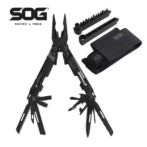 SOG 21 in 1 PowerAccess Deluxe Multitool W/ Folding Knife Screwdriver Multifunctional Pliers EDC Tac