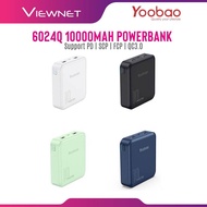 Yoobao 22.5w 6024Q 10000mah Mini Fast Charging Power Bank 100%Ori