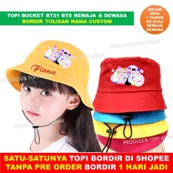 BTS K-POP BT21 Adult Bucket KOREA Hat Custom Embroidered Names for Teenagers Aged 7 and over
