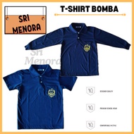 BAJU T-SHIRT KADET BOMBA BIRU SEKOLAH / t-shirt uniform kadet bomba