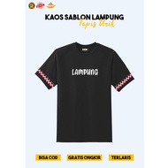 Lampung Ethnica Official - Tapis Lampung - KAOS TAPIS LAMPUNG - SABLON LAMPUNG LENGAN TAPIS