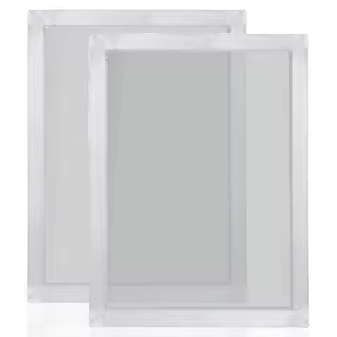 2Pcs A4 Screen Printing Aluminum Frame Stretched 120T Silk Screen Polyester Screen for Printed Circu