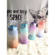 2L drinking bottle, motivational bottle, viral bottle