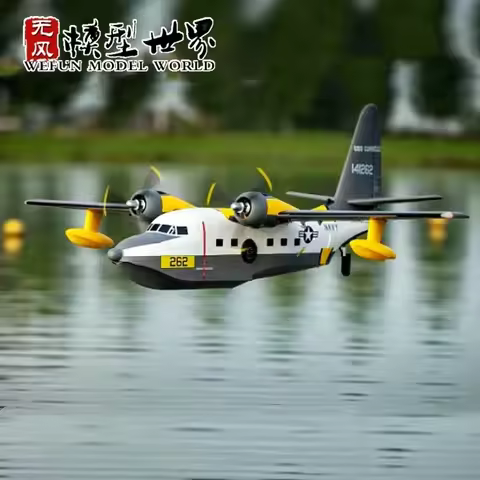 1600mm Albatross Hu16 Us Coast Guard Airship Water Engine Electric Model Rc Airplane Propeller Fixed