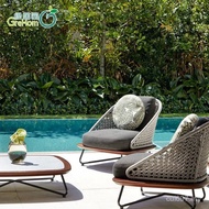 Sofa Outdoor Sofa Combination Balcony Garden Courtyard Outdoor Rattan Chair Leisure Five-Piece Set O