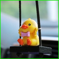 Car Mirror Hangings Accessories Swinging Duck Car Hangings Ornament Cute Car Accessories Cute Rainco