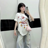 Hello kitty women's T-shirt Beautiful Cotton QC L1 Soft, smooth, super cool, wrinkle-free, loose for