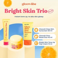 (3 PCS CONTENTS) Gloow &Be Bundle Bright Skin Tone-Up DAY Cream + Glass Skin Sunscreen + Glow Boost 