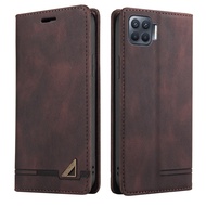 OPPO A93 / OPPO F17 Pro / OPPO Reno4 Lite Case RUILEAN Retro Wallet Foldable Built-in Card Slot and