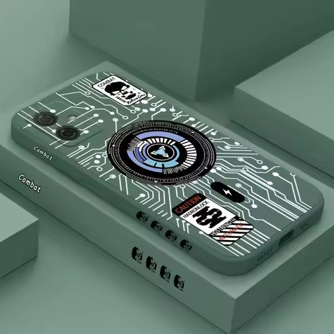 G 54 Combat mecha Silicone Phone Case For Motorola Moto G54 G50 G42 G52 G24 G53 G72 G84 G8play G9Plu