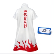 7C177 Hokage Coat 4th Generation Minato-Naruto Anime Cosplay Costume 7C177.1