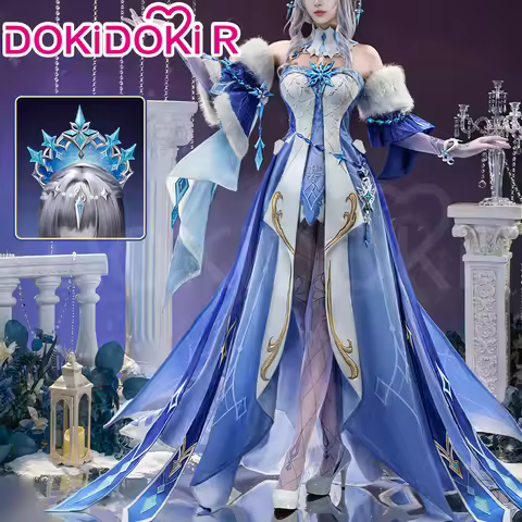 Anastasya Cosplay Costume Genshin Impact 【XS-3XL】DokiDoki-R Women Dress The Tsaritsa Cryo Archon Cro