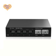2.5Gb Switch 4 Port 2.5G Unmanaged Network Switch with 2 Port 10GbE + Slot Home Setup Ethernet Switc