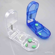 Creative Portable Pill Box with Pill Cutter, Mini Medicine Storage Box, Pill Divider, Tablet Splitte