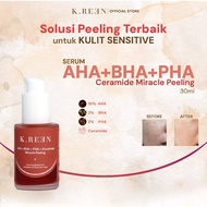 K.REEN AHA+BHA+PHA+Ceramide Miracle Peeling (Peeling AHA+BHA+PHA, Removes Dead Skin Cells, Peeling S