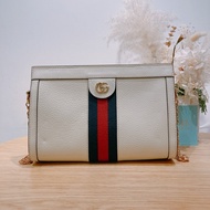 Gucci Ophidia Small Shoulder Bag古馳白色鏈條包