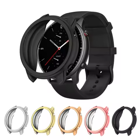 For Amazfit GTR 2 Smart Watch Case Cover Plating TPU Frame Protector Shell For Xiaomi Huami Amazfit 
