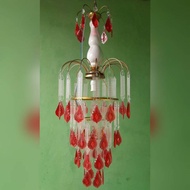 Lampu hias kristal merah | Lampu gantung | Lampukristal | lampu ruang tamu | Lampu langit langit | Lampu hias bandung | Lampu hias kristal akrilik | Lampu gantung kristal | Lampu hias cantik | Lampu plafon | Lampu kamar tidur | Lampu model air mancur