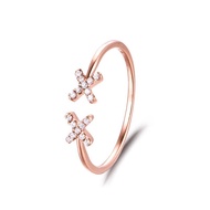 Au750 Diamond Ring 18K Tail Ring Female 14K Rose Gold Moissanite Ring White Gold Movable Ring