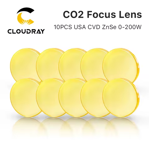 Cloudray 3/5/10PCS USA CVD Focus Lens ZnSe DIA 20mm FL 50.8/63.5mm for 0-200W CO2 Laser Engraving Cu