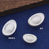 Pure Pet Gifts Pure Silver Letter Tea Ingot Lucky Ornaments Money Fortune Ornaments Silver Ingots Gi