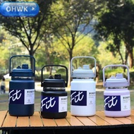 OHWK Water Bottle, Thickened 2L/2.5L Sports Water Bottles, Portable Broken-resistant Insulated with 