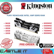 Pre-Order Kingston Fury Renegade SILVER / WHITE Intel XMP DDR5 96GB / 64GB / 48GB / 32GB 16GB RAM