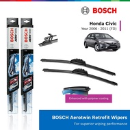 Bosch Aerotwin U-Hook Wiper Set for Honda Civic FD