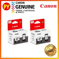 Canon PG-47 Twin Pack (X 2) Black Original Ink Cartridge - 15ml per pack - for printer E410 / E470 /