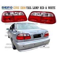 100% ORIGINAL DEPO Honda Civic S21 EJ SO4 EK EK4 4Door Sedan 1999-2000 Tail Light Red &amp; White // Lamp Lampu Belakang