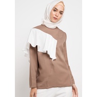 Hazelnut Indonesia - Danielle Top - Blouse Top / Blouse / Top Wanita - Mocca