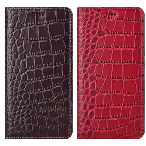 Magnet Natural Genuine Leather Skin Flip Wallet Phone Case Cover On For Samsung Galaxy A52s A52 A72 