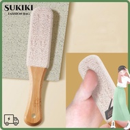SUKIKII Foot Sander, 360° Bamboo Foot Rasp,  Silicon Carbide Non Slip Foot Scrubber For Feet