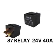 87A LED Relay 5 PIN Relay & 87 RELAY 24V 80A 40A *READY STOCK* Auto Automotive