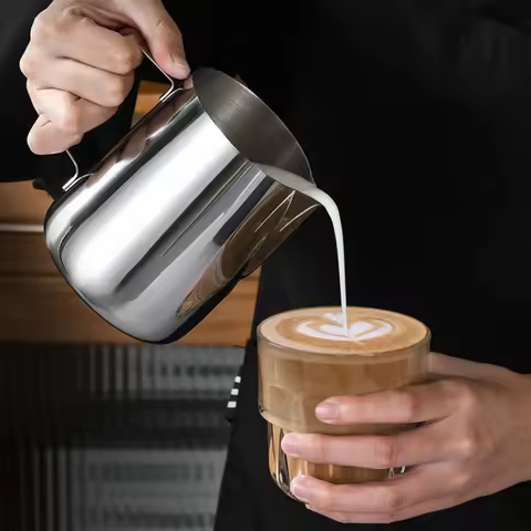 Stainless Steel Milk Frothing Pitcher Espresso Steaming Coffee Barista Latte Frother Cup Cappuccino 