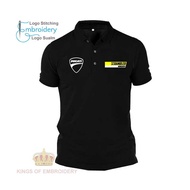 Polo T Shirt Ducati Scrambler Urban Motard Icon Motor bike MotoGP Baju T-Shirt Unisex Design Logo Embroidery Cotton 131