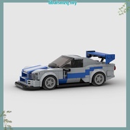 MOC NISSAN Skyline GTR R34 Super Sports Cars Building Blocks Toys For Kids Boys And Girls Compatible