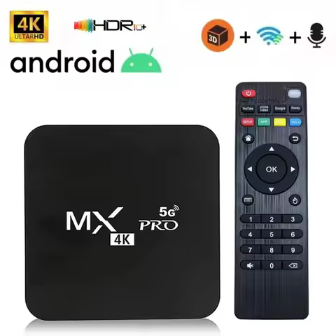 TV Box MX PRO MAX Android 4G WiFi Original S905L Quad Core Media Player MX Pro HDR+ 4K Set Top Box I