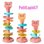 Fun Rolling Ball Insert Stack Tower Gliding Baby Children Early Educational Montensori Toy Fun Tower
