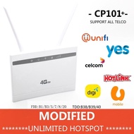 Modified Unlimited 4G LTE CPE CP101 ROUTER MODEM UNLOCKED UNLIMITED HOTSPOT WIFI TETHERING