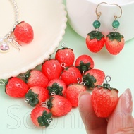 5/10Pcs Strawberry DIY Jewelry Accessories - For Earrings, Necklace, Bracelet Making - Resin Fruit P