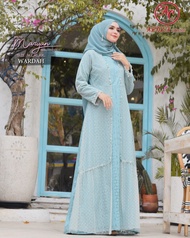 gamis muslimah maryam stile hijab syari terbaru mewah bahan lace - wardah ukuran xxl