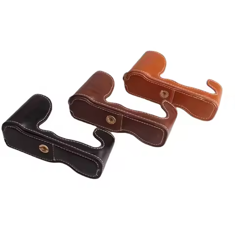 Camera Case Bag Half Body Set PU Leather Cover for FujiFilm Fuji X-M1 X-A1 X-A2 XM1 XA1 XA2 XA3 XA5 