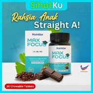 Nutridax Max Focus (30 Tablet) - Anak Lebih Fokus & Cepat Tangkap | Kuatkan Ingatan, Kurang Pelupa, 