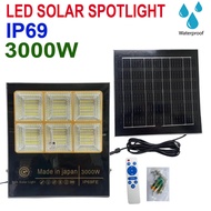 READY STOCK Solar Light 3000W Solar outdoor lighting LED Solar Spotlight IP69 Waterproof Remote gard