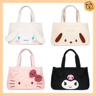🤍台灣代購 🐻 Sanrio Kuromi 大耳狗 玉桂狗 Cinnamoroll  Hello Kitty 帕恰狗 PC狗 燈芯絨肩背袋 手提包 手袋 手提袋 斜孭袋 斜背包