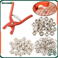 SERENDI 50/100 Pressure Plier Five-claw Buckle Buckle Button Claw Set Metal Sewing Buttons